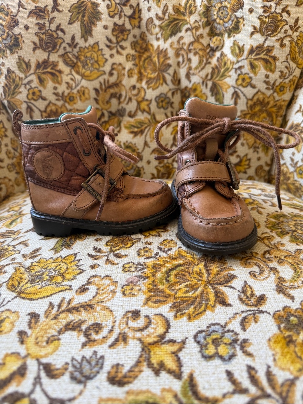 Polo Ralph Lauren Toddler Quilted Leather Lace-Up Boots | US 5